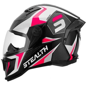 Capacete Pro Tork Stealth Concept Branco Rosa