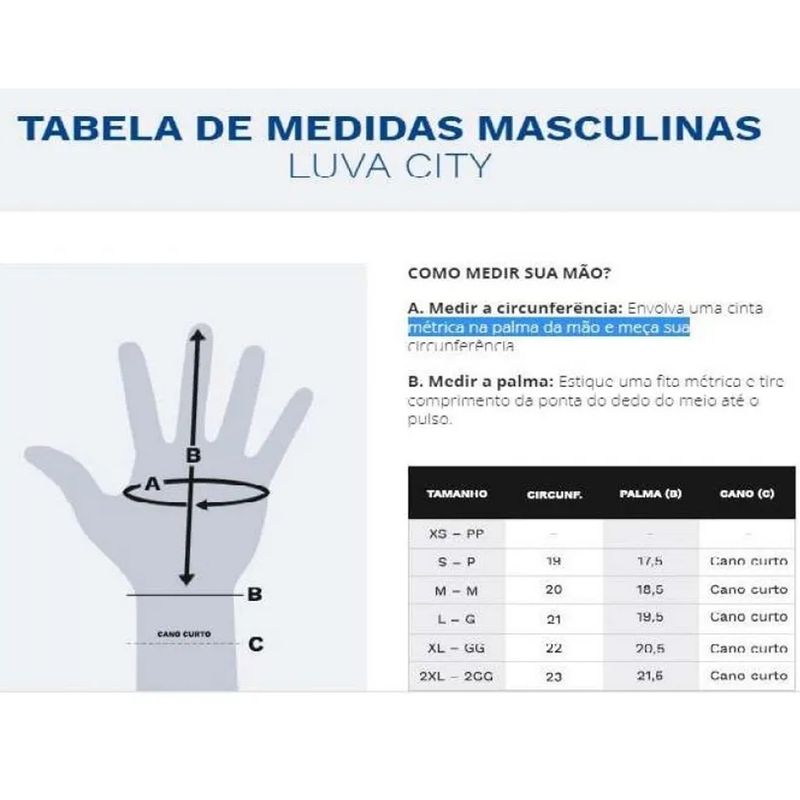 Medidas-Luva-Riffel-City-Meio-Dedo
