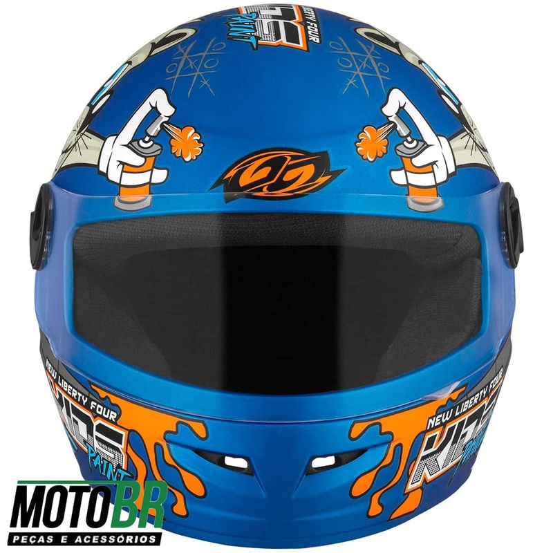 Capacete-Pro-Tork-Infantil-Four-Paint-Fosco-Azul-3