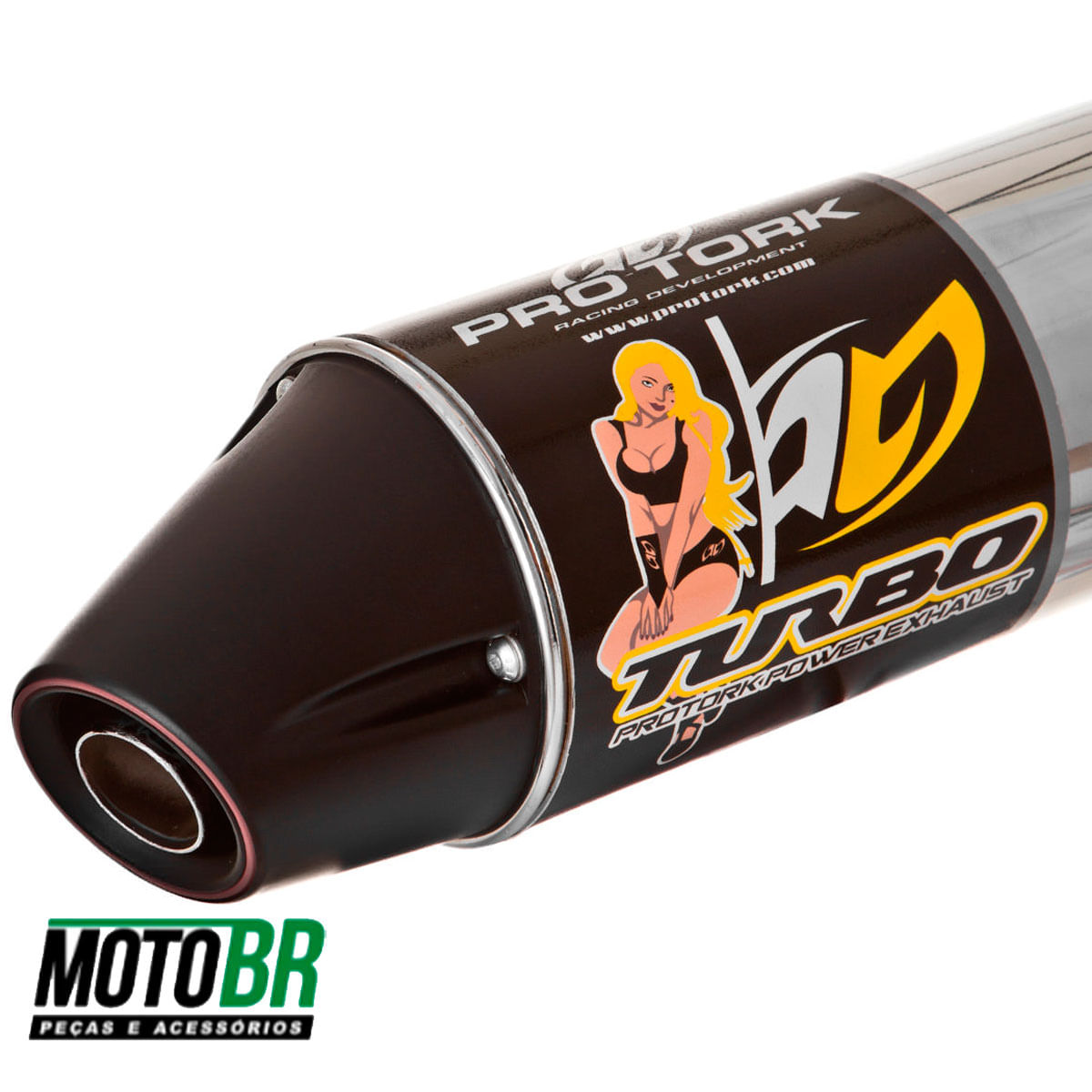 Escapamento Titan 150 KS ES 2009 a 2013 Modelo Turbo - Tork - MotoBR