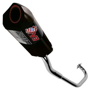 Escapamento Titan Fan 125 KS 09 a 14 V3 Alumínio Preto Tork