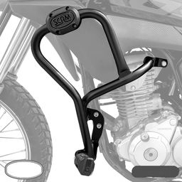 Protetor Motor Carenagem NXR 160 2015+ Com Pedaleira - Scam