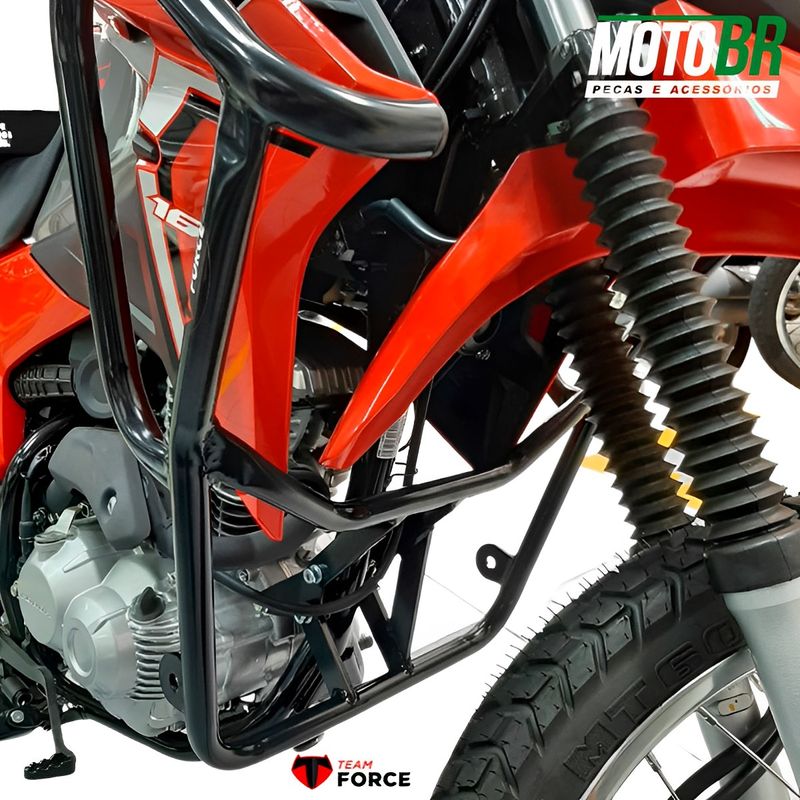 Protetor de Motor NXR 160 Bros 2015 Racing Sport Preto - Pro Tork -  marquinhom