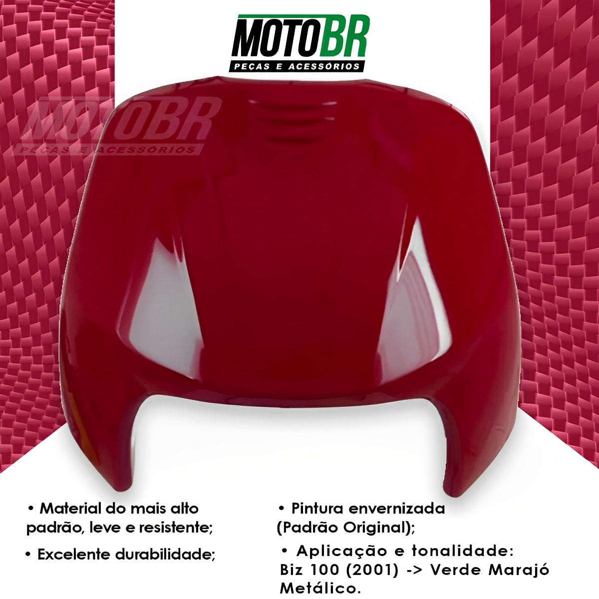 Bico Frontal Biz 100 2002 Até 2003 Vermelho Sapucaí - MotoBR
