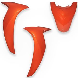Bico Frontal Completo Biz 125 2018 Laranja Damasco Pérola