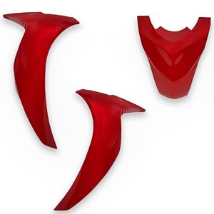 Bico Frontal Completo Biz 125 2019 A 2021 Vermelho Pérola
