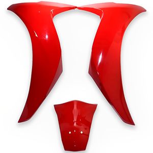 Bico Frontal Completo Biz 125 2022 Vermelho 3 Peças