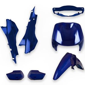 Kit Carenagem Completo Biz 100 2005 Azul Iguapé Perolizado