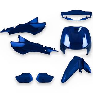 Kit Carenagem Completo Biz 100 2000 Azul Andes Metálico