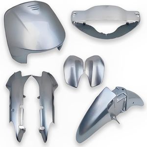 Kit Carenagem Completo Biz 100 2005 Prata Force Metálico
