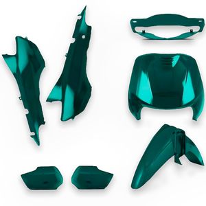 Kit Carenagem Completo Biz 100 2002 Verde Boituva