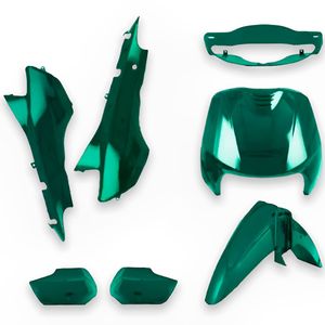 Kit Carenagem Completo Biz 100 2001 Verde Marajó Metálico