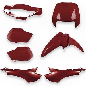 Kit Carenagem Completo Biz 100 2004 2005 Vermelho Ipiranga