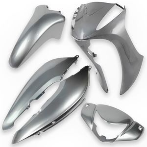 Kit Carenagem Completo Biz 125 2012 Prata Ibiúna - Pro Tork