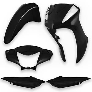 Kit Carenagem Completo Biz 125 2011 Até 2013 Preto