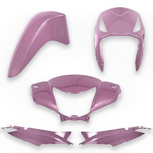 Kit Carenagem Completo Biz 125 2010 Rosa Ágata Perolizado