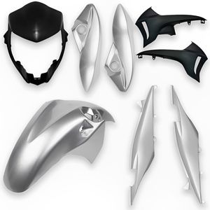 Kit Carenagem Completo CB 300 2009 Até 2010 Prata Metálico