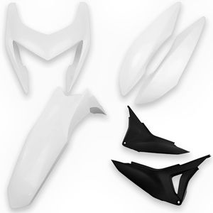 Kit Carenagem NXR 160 Bros 2015 Até 2016 Preto Moto Branca