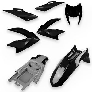 Kit Carenagem Completo NXR 150 Bros 2009 Até 2013 Preto