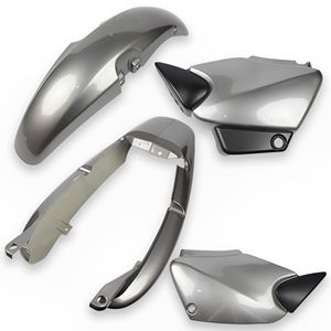 Kit Carenagem Completo Titan 125 2000 A 2001 Cinza Tornado