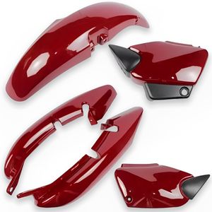 Kit Carenagem Titan 125 2000 A 2004 Fan 125 2006 Vermelho