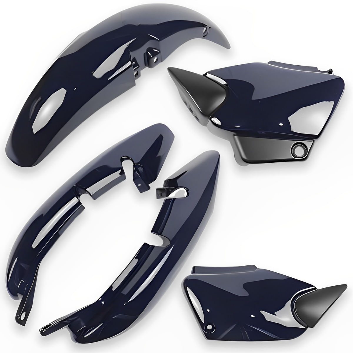 Kit Carenagem Completo Fan 125 2005 Azul