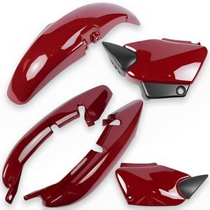Kit Carenagem Completo Fan 125 2007 Vermelho Guaraú