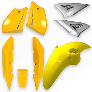 Kit Carenagem Completo CBX 250 Twister 2007 A 2008 Amarelo