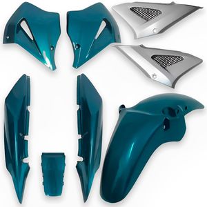Kit Carenagem Completo CBX 250 Twister 2003 Verde