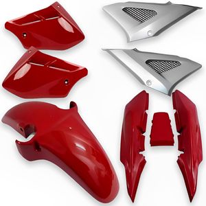 Kit Carenagem Completo CBX 250 Twister 2008 Vermelho