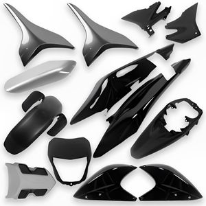 Kit Carenagem Completo XRE 300 2010 Até 2011 Preto