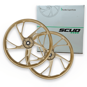 Roda Liga Titan 150 Titan 160 Tambor Pé de Galinha Dourada