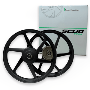 Roda Liga Titan 150 KS Titan 160 Start 160 Tambor 6P Preta