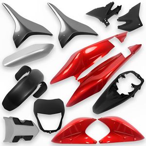 Kit Carenagem Completo XRE 300 2011 Vermelho Metálico