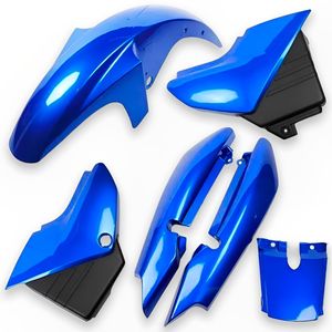 Kit Carenagem Completo YBR 125 2004 Até 2005 Azul