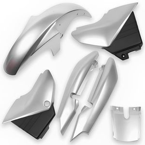 Kit Carenagem Completo YBR 125 2000 Até 2002 Prata
