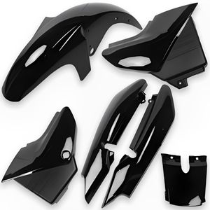 Kit Carenagem Completo YBR 125 2000 Até 2008 Preto