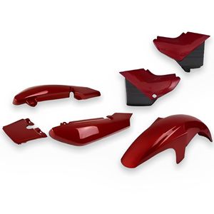 Kit Carenagem Completo YBR 125 2002 Vermelho - Pro Tork