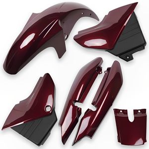 Kit Carenagem Completo YBR 125 2003 Até 2004 Vermelho