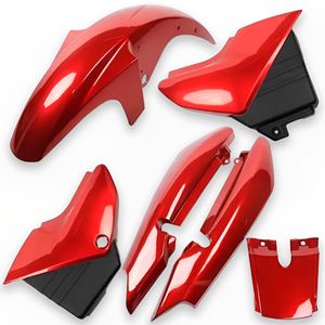Kit Carenagem Completo YBR 125 2005 Até 2008 Vermelho