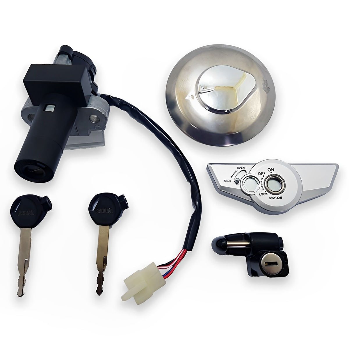 Contato Chave Ignição CG Titan 150 ESD 2009 4 Peças - Zouil - MotoBR