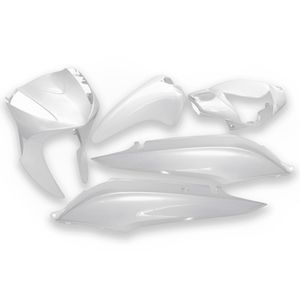 Kit Carenagem Completo Biz 125 EX 2013 Até 2014 Branco