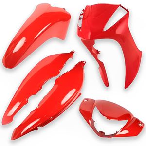 Kit Carenagem Completo Biz 125 + Ex 2012 Vermelho - Sportive