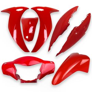 Kit Carenagem Completo Biz 110 2018 E 2022 A 2023 Vermelho