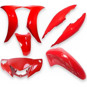 Kit Carenagem Completo Biz 125 2018 Vermelho Perolizado