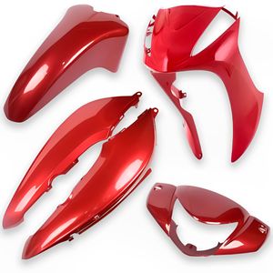 Kit Carenagem Completo Biz 125 Ex 2013 Vermelho - Sportive