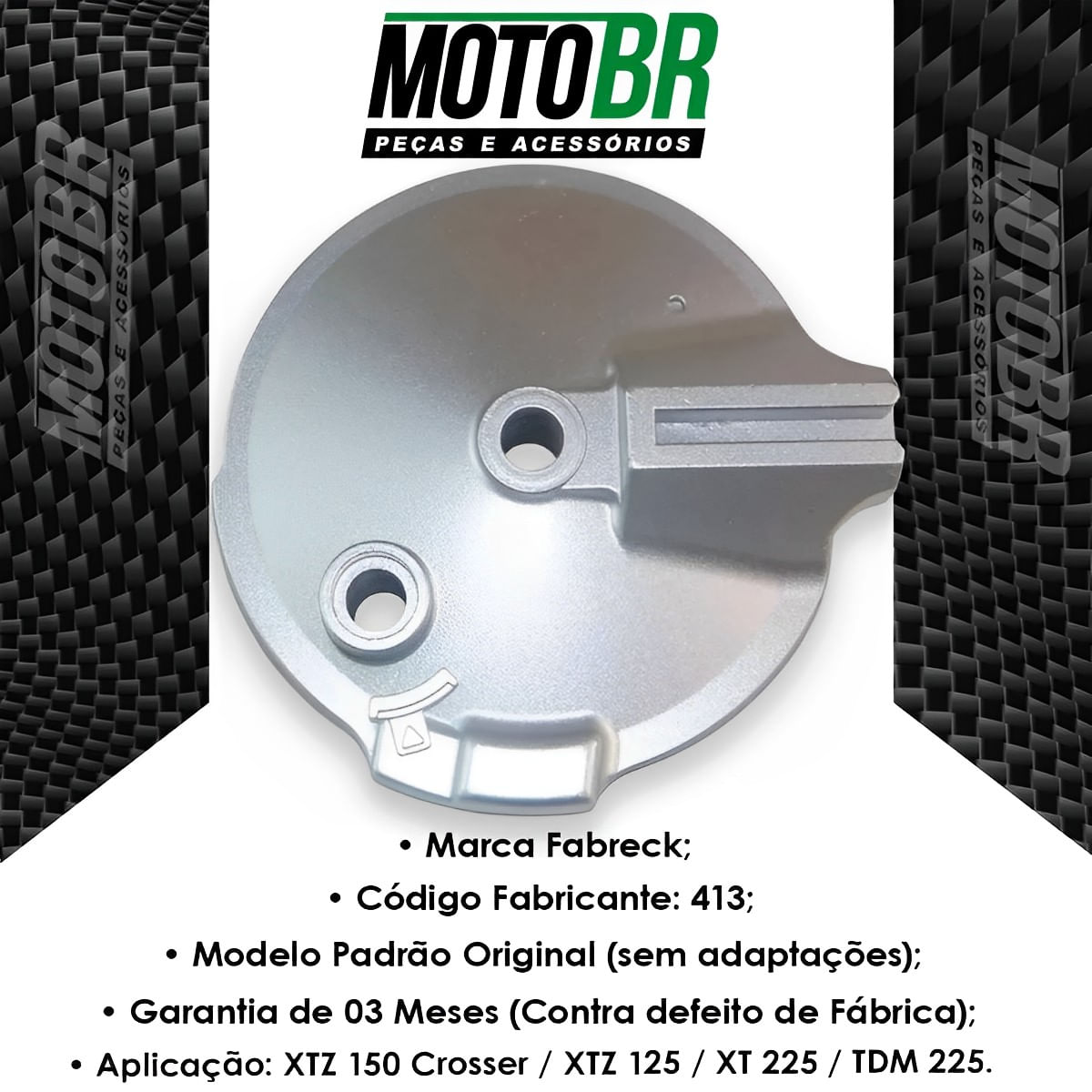 Espelho Freio Traseiro XTZ 125 XTZ 150 Crosser Xt 225 - MotoBR