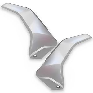 Complemento Tampa Lateral Titan 150 2009 A 2013 Prata Fosco