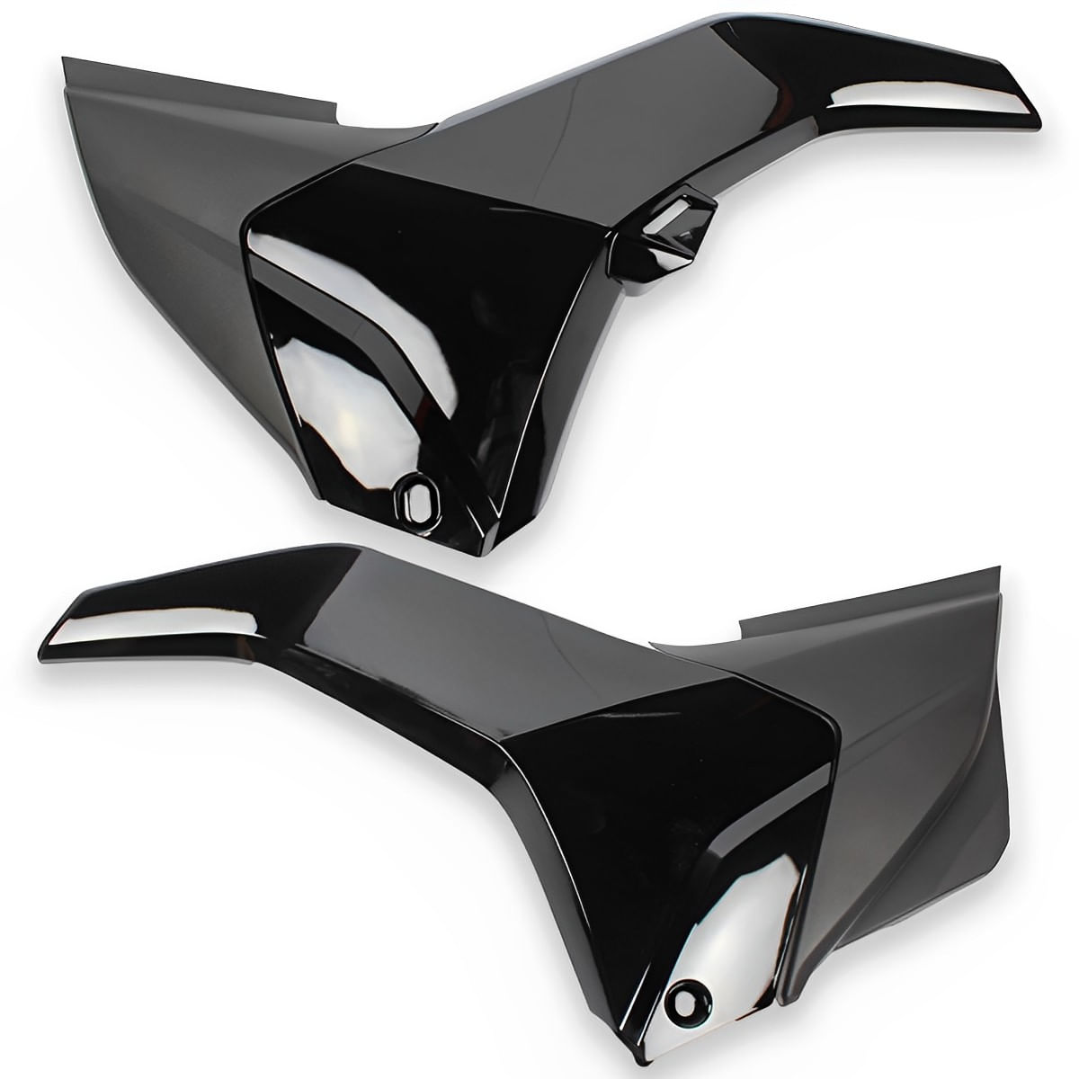 Complemento Tampa Lateral Titan 150 2014 Preto Fosco
