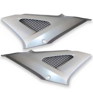 Tampa Lateral Com Grade CBX 250 Twister 2001 Até 2008 Prata